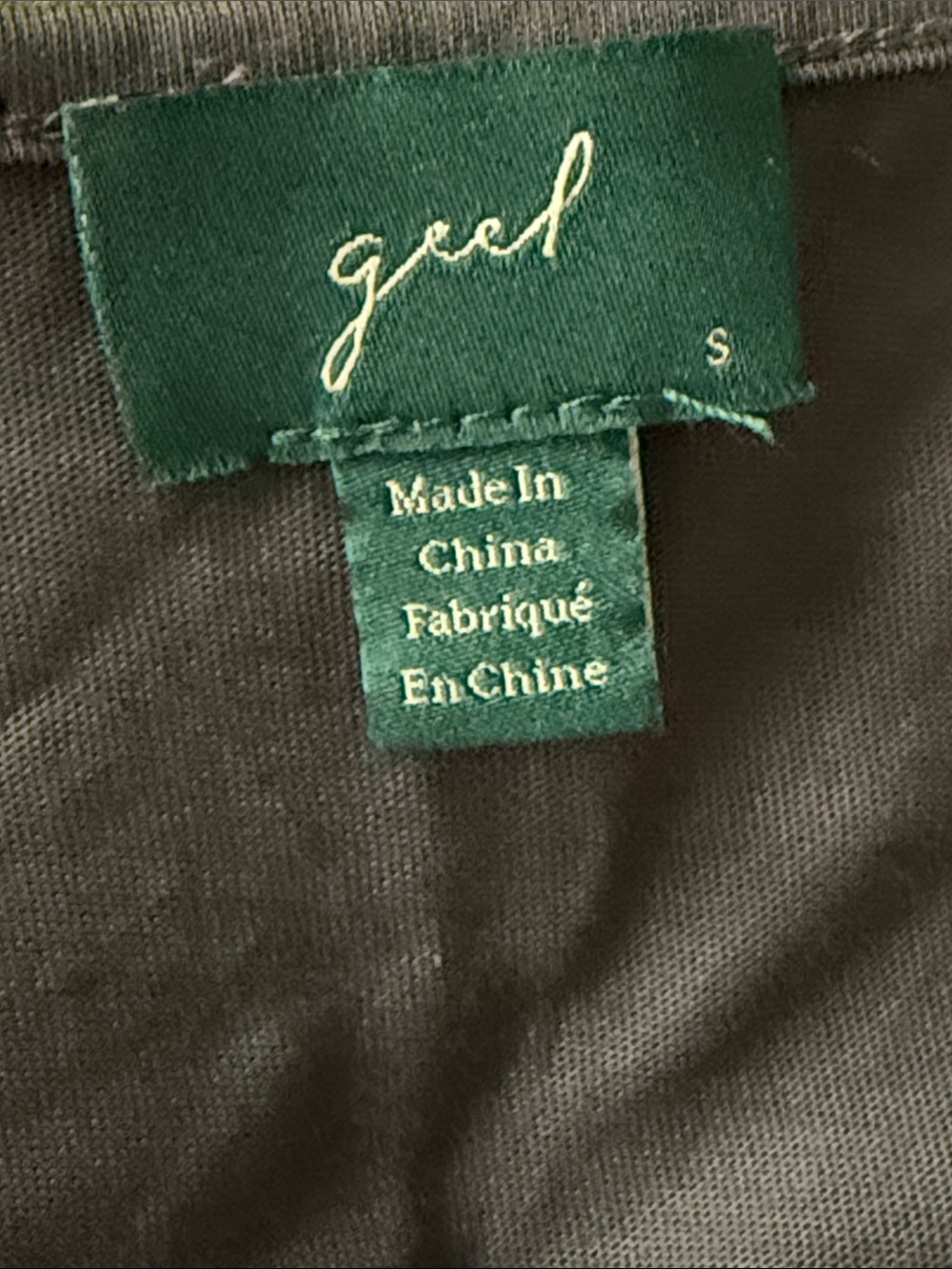 Geel Jameson Top cotton drape neck in Charcoal S - Picture 6 of 8